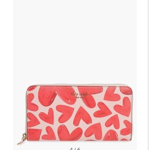 Kate ♠️ Spade Spencer Ever Fallen zip around continental wallet NWT